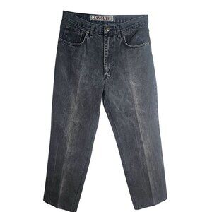 Javolis 80s 90s Jeanstack Classic Fit Mens Jeans 33x27 100% Cotton Leather Label